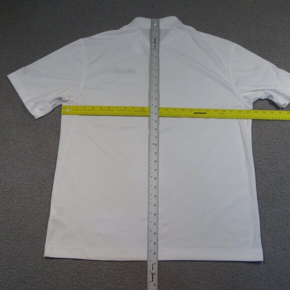 Nike Golf Mens Polo Large White Dri-Fit TGIF Fridays Spell Out Preppy Shirt - Picture 9 of 9